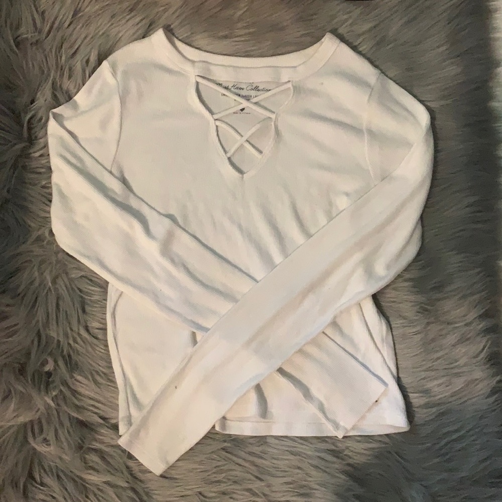 Hollister ribbed long sleeve